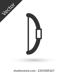Graue Schleife Symbol einzeln auf weißem Hintergrund.  Vektorgrafik
