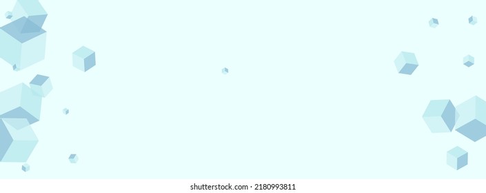 Grey Box Background Blue Vector. Geometric Toy Texture. Gray Polygon Group Card. Set Illustration. Sky Blue Light Square.