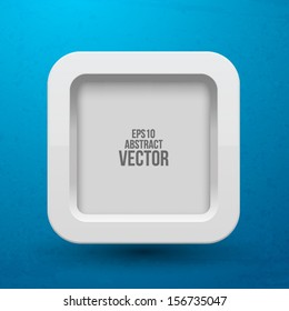 Grey box icon with place for a text. Vector.