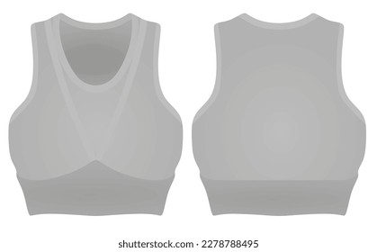 Graues BH-T-Shirt. Vektorgrafik
