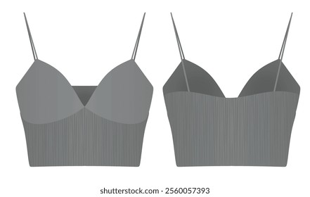 Grey bra t shirt. vector illustration