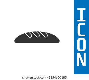 Graues Brotsaf-Symbol einzeln auf weißem Hintergrund.  Vektorgrafik