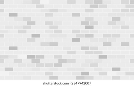 Grey brick wall abstract background. Rectangle pattern geometric. Vector Background.