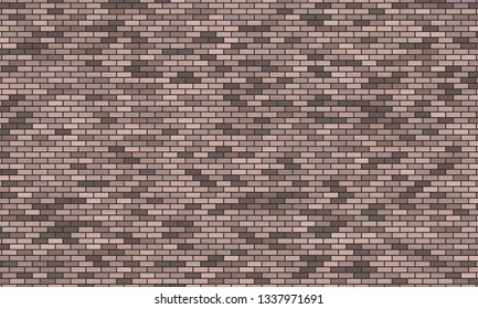 Grey brick wall background. Vector illustration 