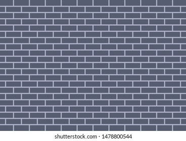 Grey brick wall with light cement lines for background decoration