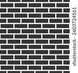 Grey brick wall seamless background. Brick pattern. Vector illustration