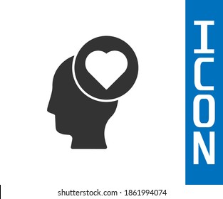 Grey Broken heart or divorce icon isolated on white background. Love symbol. Valentines day.  Vector