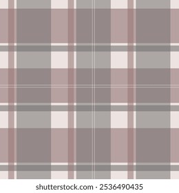 Grey brown autumnal plaid pattern