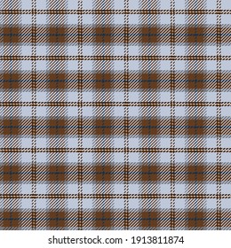 Comprobación de la rejilla de la rejilla de mirco gris y marrón. Patrón vectorial sin cable adecuado para camisas e interiores masculinos
