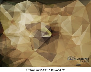 Grey and brown polygonal mosaic background Vector EPS 10 illustration.