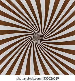 Grey and brown twisted ray burst design background