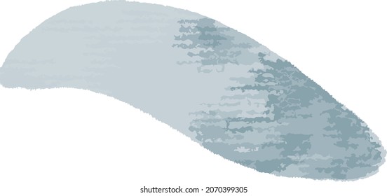 Grey brush stroke. Box line textured wavy line in grunge style
