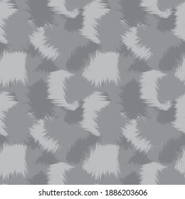 Grey Brush Stroke Camouflage abstract seamless pattern background suitable for fashion textiles, graphics