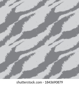 Grey Brush stroke fur pattern design for fashion prints, homeware, graphics, backgrounds