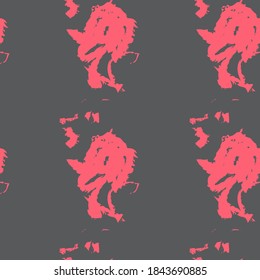 Grey Brush stroke fur pattern design for fashion prints, homeware, graphics, backgrounds