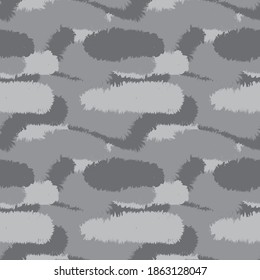 Grey Brush stroke fur pattern design for fashion prints, homeware, graphics, backgrounds