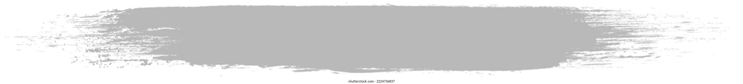 Grey brush stroke isolated on background. Paint brush stroke vector for gray ink paint, grunge design element, dirt banner, watercolor design, dirty texture. Trendy brush stroke, vector illustration