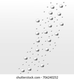 grey bubbles water soap