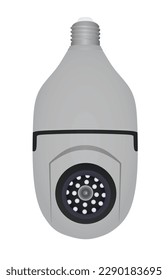 Grey bulb camera. vector illustration