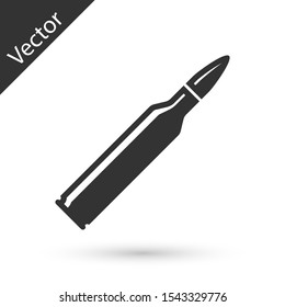 Grey Bullet icon isolated on white background.  Vector Illustration