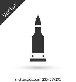 Grey Bullet icon isolated on white background.  Vector