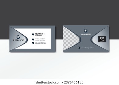 Grey Business Card With Professional Touch