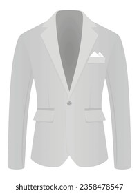 Grey business tuxedo. vector illustration