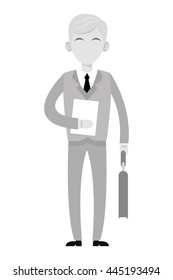 grey businessman icon