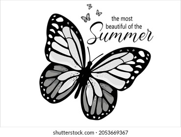 grey butterflies and daisies positive quote flower design margarita 
mariposa
stationery,mug,t shirt,phone case fashion slogan  style spring summer sticker and etc Orange Monarch Butterfly