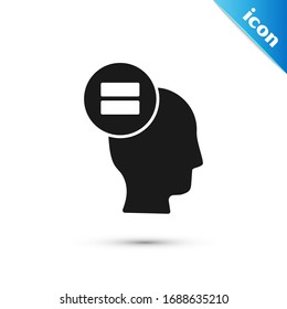 Grey Calculation icon isolated on white background.  Vector Illustration