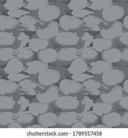 Grey Camouflage abstract seamless pattern background suitable for fashion textiles, graphics