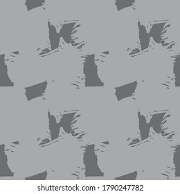 Grey Camouflage abstract seamless pattern background suitable for fashion textiles, graphics