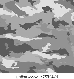 Grey camouflage. Military vector background.