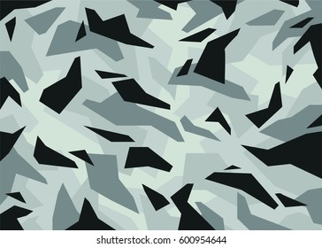Abstract Vector Blue Military Camouflage Background Stock Vector ...