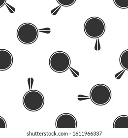 Grey Car mirror icon isolated seamless pattern on white background.  Vector Illustration
