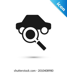 Grey Car sharing icon isolated on white background. Carsharing sign. Transport renting service concept.  Vector