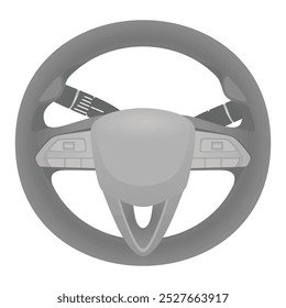 Grey car wheel. vector illustration