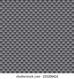 Grey carbon fiber seamless pattern design vector illustration.
