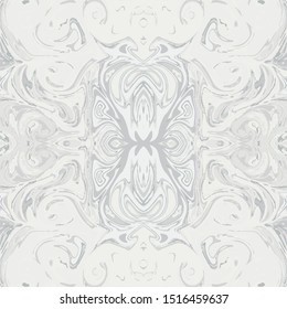Grey carrara marble effect illustration. Abstract autumn swirls marbling pattern texture for textile, design, cards, wrapping paper, wallpapers, posters, cards, invitations, websites. Vector Illustrat