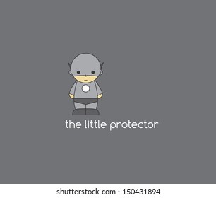 grey cartoon hero theme