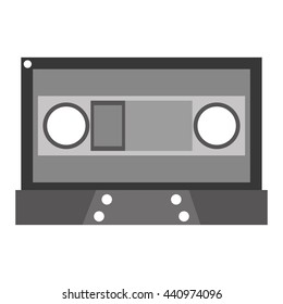 grey cassette tape