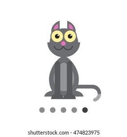 Grey cat icon