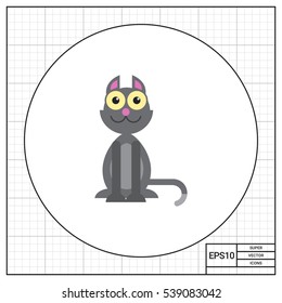 Grey cat icon