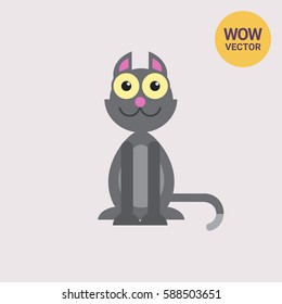 Grey cat icon