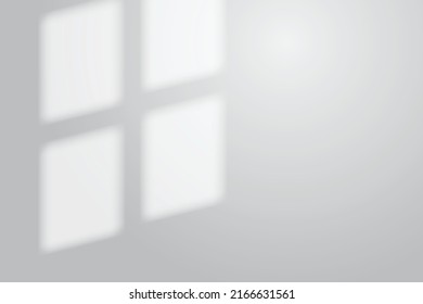 Grey cement wall with square lightning reflect from window. eps 10 wallpaper template