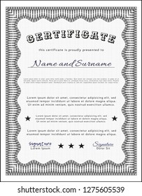 Grey Certificate. Customizable, Easy to edit and change colors. With quality background. Superior design. 