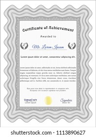  Grey Certificate or diploma template. With quality background. Customizable, Easy to edit and change colors. Beauty design. 