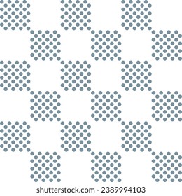 Grey checker pattern with dot inside. checker seamless pattern vector. checker pattern. Decorative elements, floor tiles, wall tiles, bathroom tiles, swimming pool tiles.