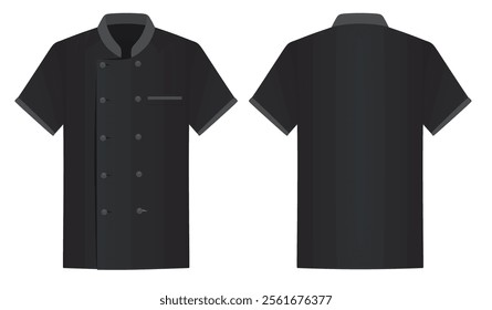 Grey  chef uniform. vector illustration