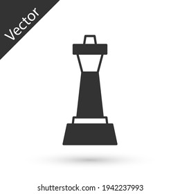 Grey Chess icon isolated on white background. Business strategy. Game, management, finance. Vector
